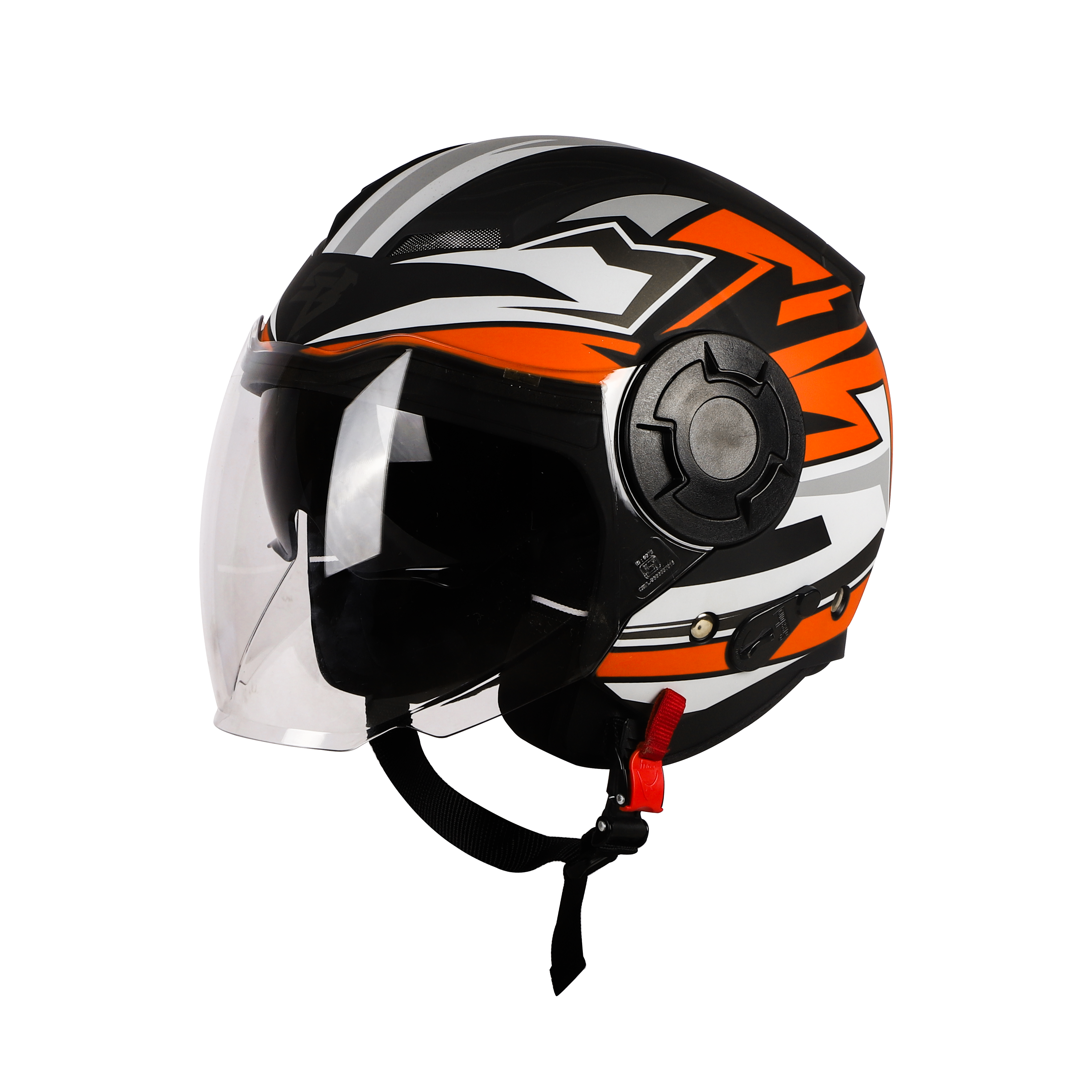 SBH-31 STRIKE GLOSSY BLACK ORANGE SMOKE SUNSHIELD